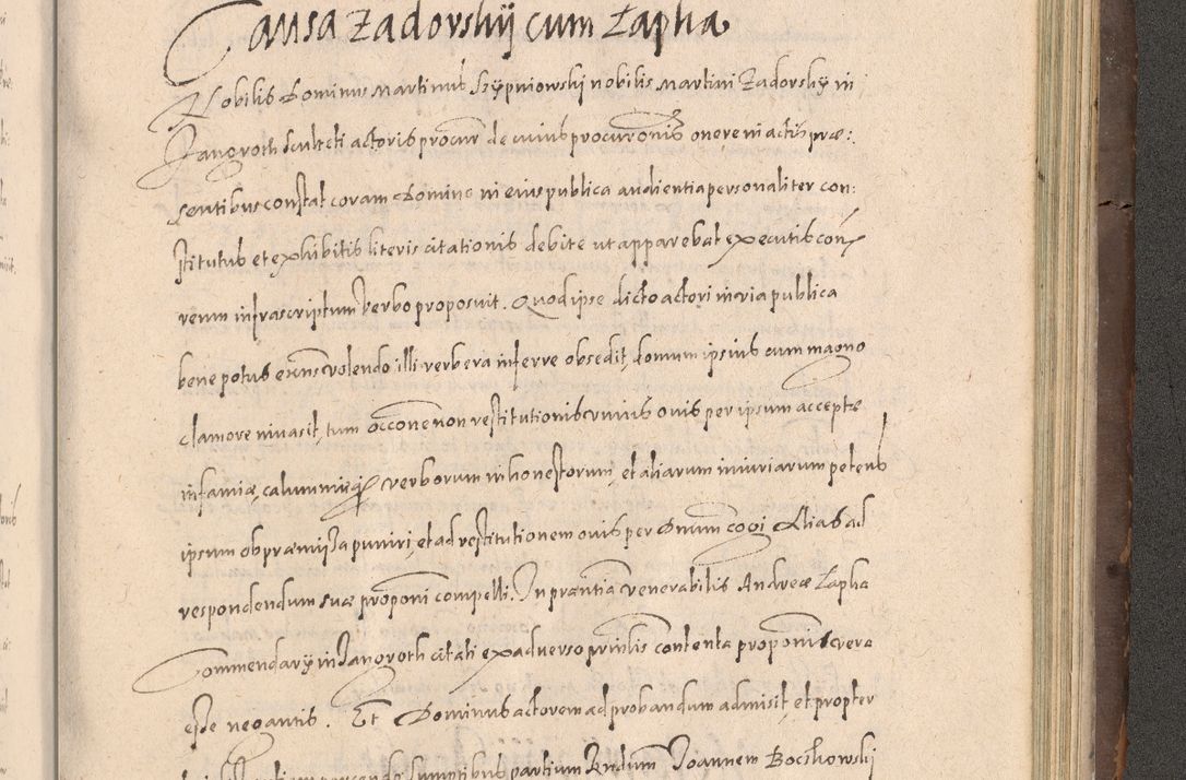 Zdjęcie nr 891 dla obiektu archiwalnego: Acta actorum causarum obligationum institutionum decretorum constitutionum quietationum resignationum cissionum et atiaru obsernationum tam indiciariarum quam extra indiciariarum coram Admodum Reverendo Domino Joanne Zerzynski Canonico Vicario in Spiritualibus et Officiali generali Cracoviensis ad Annum Domini Millesimum Sextentissimum Vigesimum Indictione tertia Pontificatus SSmi D. N. D. Pauli Divina pronidentia Papae V. foeliciter moderni anno ipsins subfelici regimine Diocesis Cracoviensis Illustrissimi ac Reverendissimi D. N. D. Martini Szyszkowski Deigratia Episcopus Cracoviensis Ducis Severiensis in continuantur.