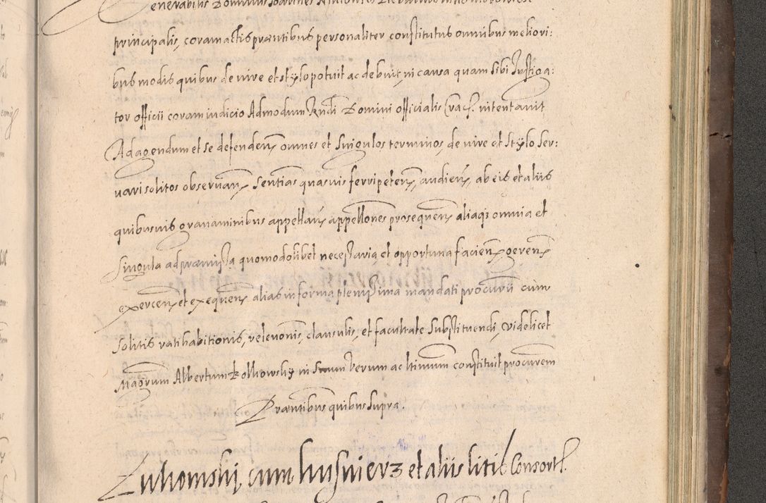 Zdjęcie nr 889 dla obiektu archiwalnego: Acta actorum causarum obligationum institutionum decretorum constitutionum quietationum resignationum cissionum et atiaru obsernationum tam indiciariarum quam extra indiciariarum coram Admodum Reverendo Domino Joanne Zerzynski Canonico Vicario in Spiritualibus et Officiali generali Cracoviensis ad Annum Domini Millesimum Sextentissimum Vigesimum Indictione tertia Pontificatus SSmi D. N. D. Pauli Divina pronidentia Papae V. foeliciter moderni anno ipsins subfelici regimine Diocesis Cracoviensis Illustrissimi ac Reverendissimi D. N. D. Martini Szyszkowski Deigratia Episcopus Cracoviensis Ducis Severiensis in continuantur.