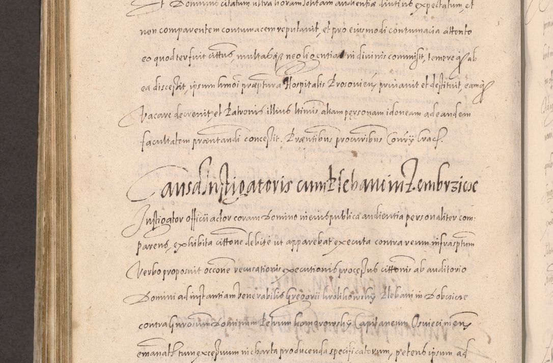 Zdjęcie nr 888 dla obiektu archiwalnego: Acta actorum causarum obligationum institutionum decretorum constitutionum quietationum resignationum cissionum et atiaru obsernationum tam indiciariarum quam extra indiciariarum coram Admodum Reverendo Domino Joanne Zerzynski Canonico Vicario in Spiritualibus et Officiali generali Cracoviensis ad Annum Domini Millesimum Sextentissimum Vigesimum Indictione tertia Pontificatus SSmi D. N. D. Pauli Divina pronidentia Papae V. foeliciter moderni anno ipsins subfelici regimine Diocesis Cracoviensis Illustrissimi ac Reverendissimi D. N. D. Martini Szyszkowski Deigratia Episcopus Cracoviensis Ducis Severiensis in continuantur.