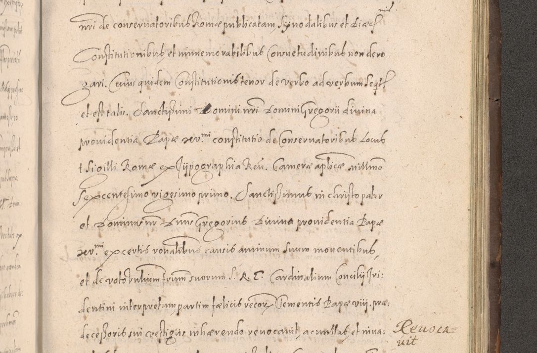 Zdjęcie nr 877 dla obiektu archiwalnego: Acta actorum causarum obligationum institutionum decretorum constitutionum quietationum resignationum cissionum et atiaru obsernationum tam indiciariarum quam extra indiciariarum coram Admodum Reverendo Domino Joanne Zerzynski Canonico Vicario in Spiritualibus et Officiali generali Cracoviensis ad Annum Domini Millesimum Sextentissimum Vigesimum Indictione tertia Pontificatus SSmi D. N. D. Pauli Divina pronidentia Papae V. foeliciter moderni anno ipsins subfelici regimine Diocesis Cracoviensis Illustrissimi ac Reverendissimi D. N. D. Martini Szyszkowski Deigratia Episcopus Cracoviensis Ducis Severiensis in continuantur.