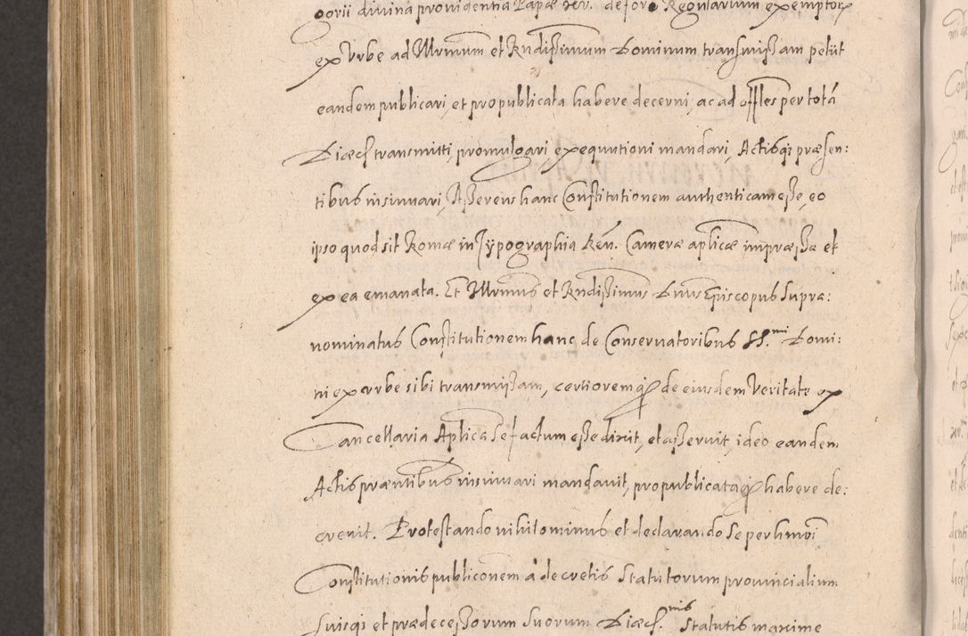 Zdjęcie nr 876 dla obiektu archiwalnego: Acta actorum causarum obligationum institutionum decretorum constitutionum quietationum resignationum cissionum et atiaru obsernationum tam indiciariarum quam extra indiciariarum coram Admodum Reverendo Domino Joanne Zerzynski Canonico Vicario in Spiritualibus et Officiali generali Cracoviensis ad Annum Domini Millesimum Sextentissimum Vigesimum Indictione tertia Pontificatus SSmi D. N. D. Pauli Divina pronidentia Papae V. foeliciter moderni anno ipsins subfelici regimine Diocesis Cracoviensis Illustrissimi ac Reverendissimi D. N. D. Martini Szyszkowski Deigratia Episcopus Cracoviensis Ducis Severiensis in continuantur.