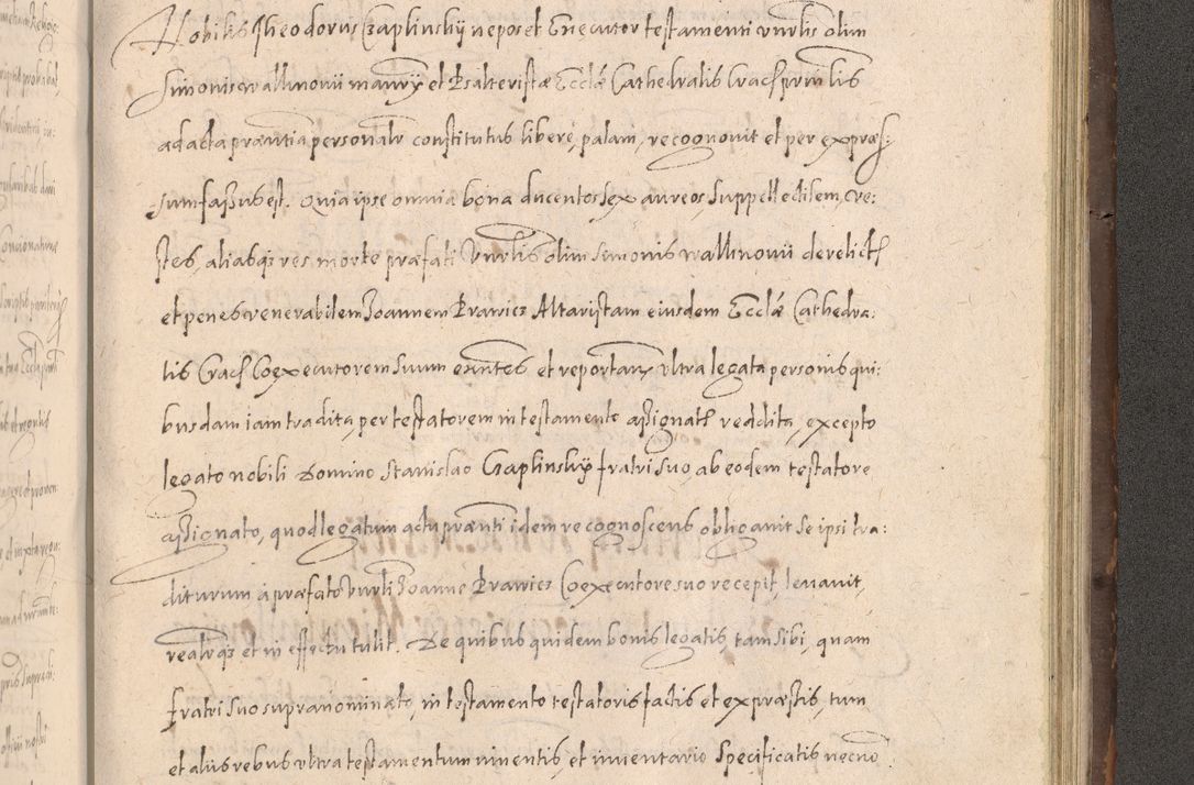 Zdjęcie nr 873 dla obiektu archiwalnego: Acta actorum causarum obligationum institutionum decretorum constitutionum quietationum resignationum cissionum et atiaru obsernationum tam indiciariarum quam extra indiciariarum coram Admodum Reverendo Domino Joanne Zerzynski Canonico Vicario in Spiritualibus et Officiali generali Cracoviensis ad Annum Domini Millesimum Sextentissimum Vigesimum Indictione tertia Pontificatus SSmi D. N. D. Pauli Divina pronidentia Papae V. foeliciter moderni anno ipsins subfelici regimine Diocesis Cracoviensis Illustrissimi ac Reverendissimi D. N. D. Martini Szyszkowski Deigratia Episcopus Cracoviensis Ducis Severiensis in continuantur.