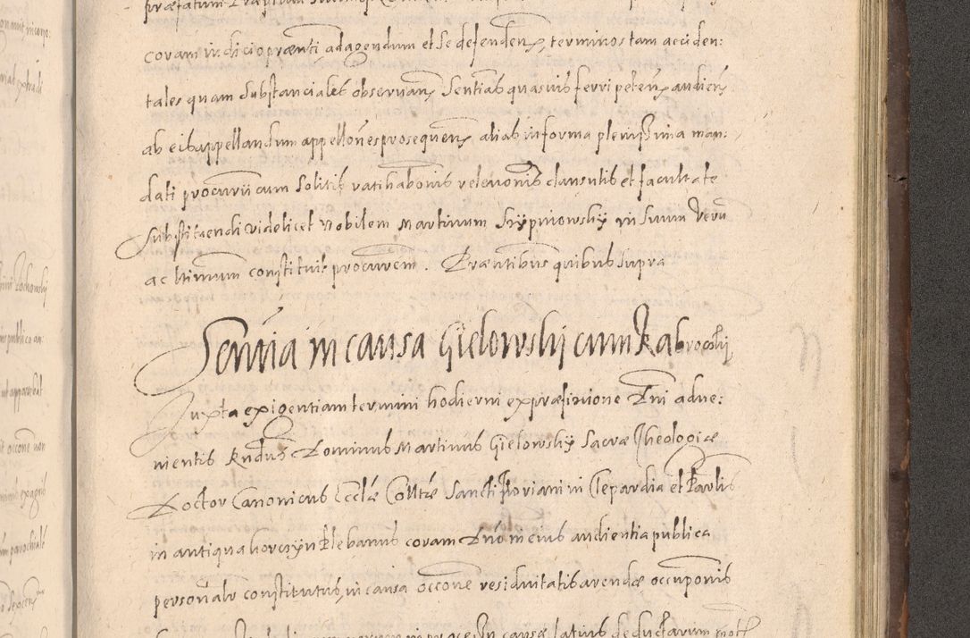 Zdjęcie nr 863 dla obiektu archiwalnego: Acta actorum causarum obligationum institutionum decretorum constitutionum quietationum resignationum cissionum et atiaru obsernationum tam indiciariarum quam extra indiciariarum coram Admodum Reverendo Domino Joanne Zerzynski Canonico Vicario in Spiritualibus et Officiali generali Cracoviensis ad Annum Domini Millesimum Sextentissimum Vigesimum Indictione tertia Pontificatus SSmi D. N. D. Pauli Divina pronidentia Papae V. foeliciter moderni anno ipsins subfelici regimine Diocesis Cracoviensis Illustrissimi ac Reverendissimi D. N. D. Martini Szyszkowski Deigratia Episcopus Cracoviensis Ducis Severiensis in continuantur.