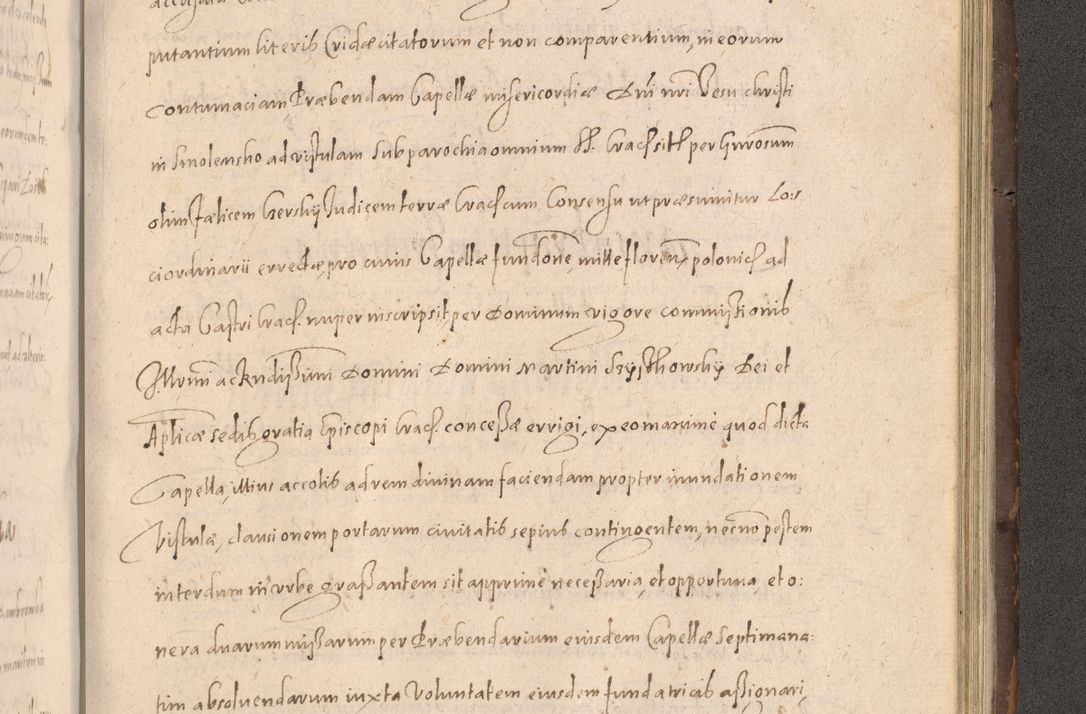 Zdjęcie nr 861 dla obiektu archiwalnego: Acta actorum causarum obligationum institutionum decretorum constitutionum quietationum resignationum cissionum et atiaru obsernationum tam indiciariarum quam extra indiciariarum coram Admodum Reverendo Domino Joanne Zerzynski Canonico Vicario in Spiritualibus et Officiali generali Cracoviensis ad Annum Domini Millesimum Sextentissimum Vigesimum Indictione tertia Pontificatus SSmi D. N. D. Pauli Divina pronidentia Papae V. foeliciter moderni anno ipsins subfelici regimine Diocesis Cracoviensis Illustrissimi ac Reverendissimi D. N. D. Martini Szyszkowski Deigratia Episcopus Cracoviensis Ducis Severiensis in continuantur.