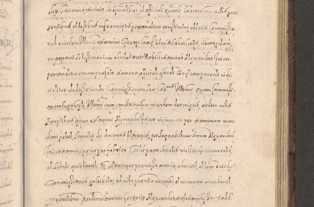 Zdjęcie nr 851 dla obiektu archiwalnego: Acta actorum causarum obligationum institutionum decretorum constitutionum quietationum resignationum cissionum et atiaru obsernationum tam indiciariarum quam extra indiciariarum coram Admodum Reverendo Domino Joanne Zerzynski Canonico Vicario in Spiritualibus et Officiali generali Cracoviensis ad Annum Domini Millesimum Sextentissimum Vigesimum Indictione tertia Pontificatus SSmi D. N. D. Pauli Divina pronidentia Papae V. foeliciter moderni anno ipsins subfelici regimine Diocesis Cracoviensis Illustrissimi ac Reverendissimi D. N. D. Martini Szyszkowski Deigratia Episcopus Cracoviensis Ducis Severiensis in continuantur.