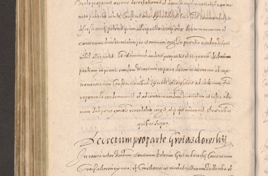 Zdjęcie nr 842 dla obiektu archiwalnego: Acta actorum causarum obligationum institutionum decretorum constitutionum quietationum resignationum cissionum et atiaru obsernationum tam indiciariarum quam extra indiciariarum coram Admodum Reverendo Domino Joanne Zerzynski Canonico Vicario in Spiritualibus et Officiali generali Cracoviensis ad Annum Domini Millesimum Sextentissimum Vigesimum Indictione tertia Pontificatus SSmi D. N. D. Pauli Divina pronidentia Papae V. foeliciter moderni anno ipsins subfelici regimine Diocesis Cracoviensis Illustrissimi ac Reverendissimi D. N. D. Martini Szyszkowski Deigratia Episcopus Cracoviensis Ducis Severiensis in continuantur.