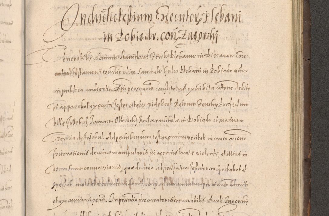 Zdjęcie nr 841 dla obiektu archiwalnego: Acta actorum causarum obligationum institutionum decretorum constitutionum quietationum resignationum cissionum et atiaru obsernationum tam indiciariarum quam extra indiciariarum coram Admodum Reverendo Domino Joanne Zerzynski Canonico Vicario in Spiritualibus et Officiali generali Cracoviensis ad Annum Domini Millesimum Sextentissimum Vigesimum Indictione tertia Pontificatus SSmi D. N. D. Pauli Divina pronidentia Papae V. foeliciter moderni anno ipsins subfelici regimine Diocesis Cracoviensis Illustrissimi ac Reverendissimi D. N. D. Martini Szyszkowski Deigratia Episcopus Cracoviensis Ducis Severiensis in continuantur.