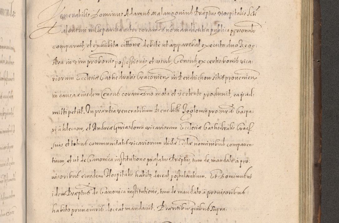 Zdjęcie nr 833 dla obiektu archiwalnego: Acta actorum causarum obligationum institutionum decretorum constitutionum quietationum resignationum cissionum et atiaru obsernationum tam indiciariarum quam extra indiciariarum coram Admodum Reverendo Domino Joanne Zerzynski Canonico Vicario in Spiritualibus et Officiali generali Cracoviensis ad Annum Domini Millesimum Sextentissimum Vigesimum Indictione tertia Pontificatus SSmi D. N. D. Pauli Divina pronidentia Papae V. foeliciter moderni anno ipsins subfelici regimine Diocesis Cracoviensis Illustrissimi ac Reverendissimi D. N. D. Martini Szyszkowski Deigratia Episcopus Cracoviensis Ducis Severiensis in continuantur.