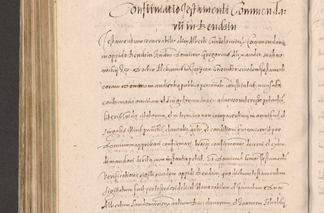 Zdjęcie nr 832 dla obiektu archiwalnego: Acta actorum causarum obligationum institutionum decretorum constitutionum quietationum resignationum cissionum et atiaru obsernationum tam indiciariarum quam extra indiciariarum coram Admodum Reverendo Domino Joanne Zerzynski Canonico Vicario in Spiritualibus et Officiali generali Cracoviensis ad Annum Domini Millesimum Sextentissimum Vigesimum Indictione tertia Pontificatus SSmi D. N. D. Pauli Divina pronidentia Papae V. foeliciter moderni anno ipsins subfelici regimine Diocesis Cracoviensis Illustrissimi ac Reverendissimi D. N. D. Martini Szyszkowski Deigratia Episcopus Cracoviensis Ducis Severiensis in continuantur.