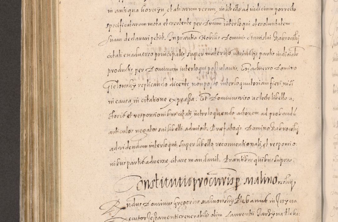 Zdjęcie nr 830 dla obiektu archiwalnego: Acta actorum causarum obligationum institutionum decretorum constitutionum quietationum resignationum cissionum et atiaru obsernationum tam indiciariarum quam extra indiciariarum coram Admodum Reverendo Domino Joanne Zerzynski Canonico Vicario in Spiritualibus et Officiali generali Cracoviensis ad Annum Domini Millesimum Sextentissimum Vigesimum Indictione tertia Pontificatus SSmi D. N. D. Pauli Divina pronidentia Papae V. foeliciter moderni anno ipsins subfelici regimine Diocesis Cracoviensis Illustrissimi ac Reverendissimi D. N. D. Martini Szyszkowski Deigratia Episcopus Cracoviensis Ducis Severiensis in continuantur.