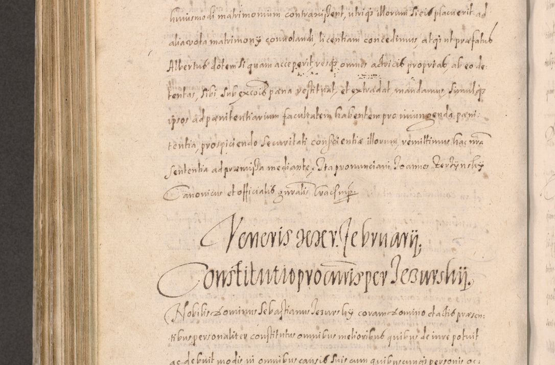 Zdjęcie nr 822 dla obiektu archiwalnego: Acta actorum causarum obligationum institutionum decretorum constitutionum quietationum resignationum cissionum et atiaru obsernationum tam indiciariarum quam extra indiciariarum coram Admodum Reverendo Domino Joanne Zerzynski Canonico Vicario in Spiritualibus et Officiali generali Cracoviensis ad Annum Domini Millesimum Sextentissimum Vigesimum Indictione tertia Pontificatus SSmi D. N. D. Pauli Divina pronidentia Papae V. foeliciter moderni anno ipsins subfelici regimine Diocesis Cracoviensis Illustrissimi ac Reverendissimi D. N. D. Martini Szyszkowski Deigratia Episcopus Cracoviensis Ducis Severiensis in continuantur.