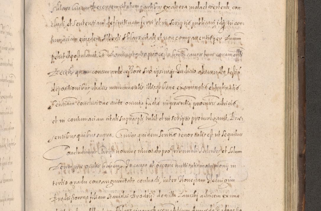 Zdjęcie nr 821 dla obiektu archiwalnego: Acta actorum causarum obligationum institutionum decretorum constitutionum quietationum resignationum cissionum et atiaru obsernationum tam indiciariarum quam extra indiciariarum coram Admodum Reverendo Domino Joanne Zerzynski Canonico Vicario in Spiritualibus et Officiali generali Cracoviensis ad Annum Domini Millesimum Sextentissimum Vigesimum Indictione tertia Pontificatus SSmi D. N. D. Pauli Divina pronidentia Papae V. foeliciter moderni anno ipsins subfelici regimine Diocesis Cracoviensis Illustrissimi ac Reverendissimi D. N. D. Martini Szyszkowski Deigratia Episcopus Cracoviensis Ducis Severiensis in continuantur.