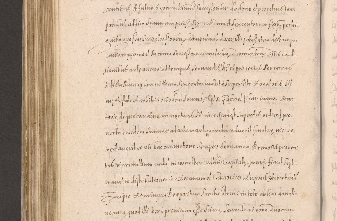 Zdjęcie nr 810 dla obiektu archiwalnego: Acta actorum causarum obligationum institutionum decretorum constitutionum quietationum resignationum cissionum et atiaru obsernationum tam indiciariarum quam extra indiciariarum coram Admodum Reverendo Domino Joanne Zerzynski Canonico Vicario in Spiritualibus et Officiali generali Cracoviensis ad Annum Domini Millesimum Sextentissimum Vigesimum Indictione tertia Pontificatus SSmi D. N. D. Pauli Divina pronidentia Papae V. foeliciter moderni anno ipsins subfelici regimine Diocesis Cracoviensis Illustrissimi ac Reverendissimi D. N. D. Martini Szyszkowski Deigratia Episcopus Cracoviensis Ducis Severiensis in continuantur.