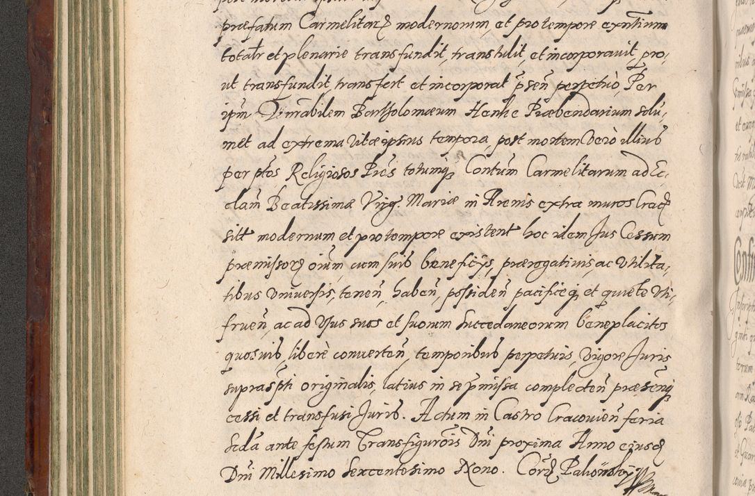 Zdjęcie nr 196 dla obiektu archiwalnego: Acta actorum causarum sententiarum tam diffinitiuarum quam interloquutorisrum decretorum obligationum quietationum procuratorum constitutionum etc. etc. coram Reverendo Domino Paulo Dembski Dei et Apostolice Sedis Gratia Episcopalo Dicensis Suffraganeo Canonico Vicario in Spiritualibus et Officiali Generali Cracoviensis ad Annum Domini Millesimum Sexcentesimum Undecimum cuius indictio octava pontificatus Sanctissimi Domini Nostri Domini Pauli Divina Providentia Papae Vti foeliciter continuantur