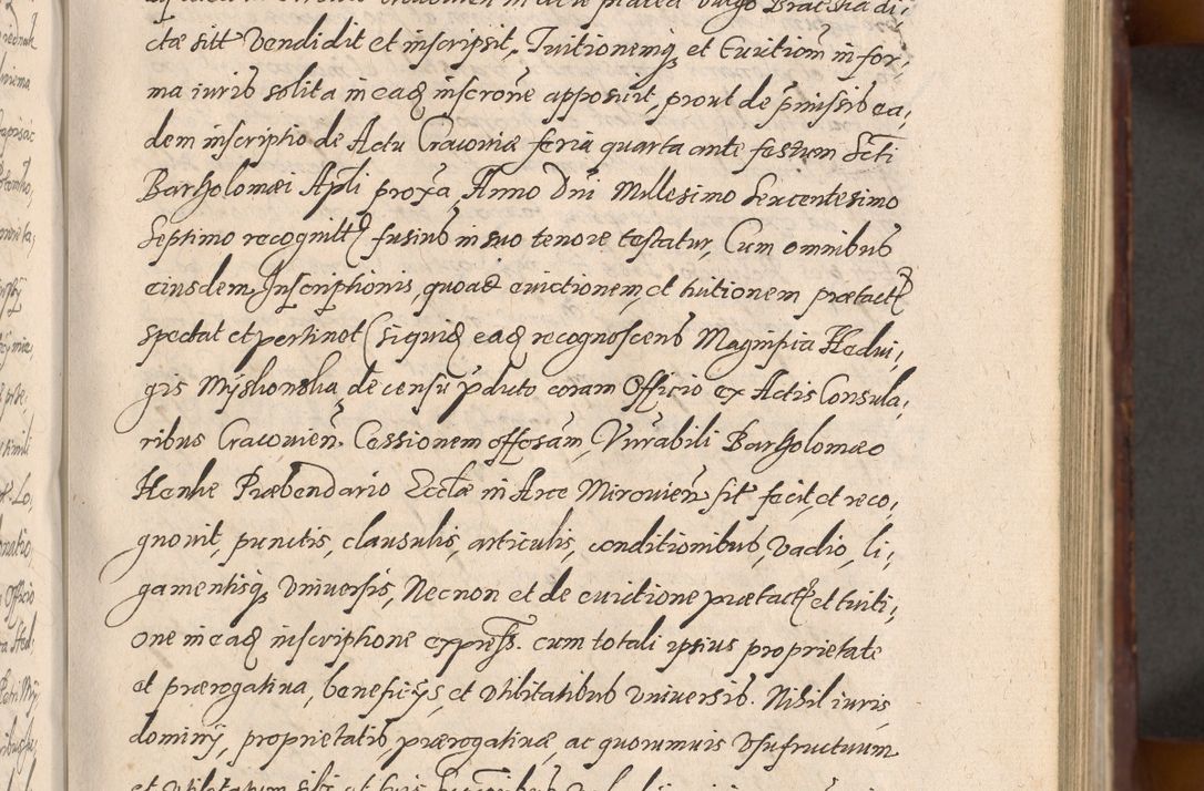 Zdjęcie nr 195 dla obiektu archiwalnego: Acta actorum causarum sententiarum tam diffinitiuarum quam interloquutorisrum decretorum obligationum quietationum procuratorum constitutionum etc. etc. coram Reverendo Domino Paulo Dembski Dei et Apostolice Sedis Gratia Episcopalo Dicensis Suffraganeo Canonico Vicario in Spiritualibus et Officiali Generali Cracoviensis ad Annum Domini Millesimum Sexcentesimum Undecimum cuius indictio octava pontificatus Sanctissimi Domini Nostri Domini Pauli Divina Providentia Papae Vti foeliciter continuantur
