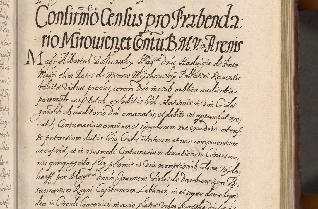 Zdjęcie nr 187 dla obiektu archiwalnego: Acta actorum causarum sententiarum tam diffinitiuarum quam interloquutorisrum decretorum obligationum quietationum procuratorum constitutionum etc. etc. coram Reverendo Domino Paulo Dembski Dei et Apostolice Sedis Gratia Episcopalo Dicensis Suffraganeo Canonico Vicario in Spiritualibus et Officiali Generali Cracoviensis ad Annum Domini Millesimum Sexcentesimum Undecimum cuius indictio octava pontificatus Sanctissimi Domini Nostri Domini Pauli Divina Providentia Papae Vti foeliciter continuantur