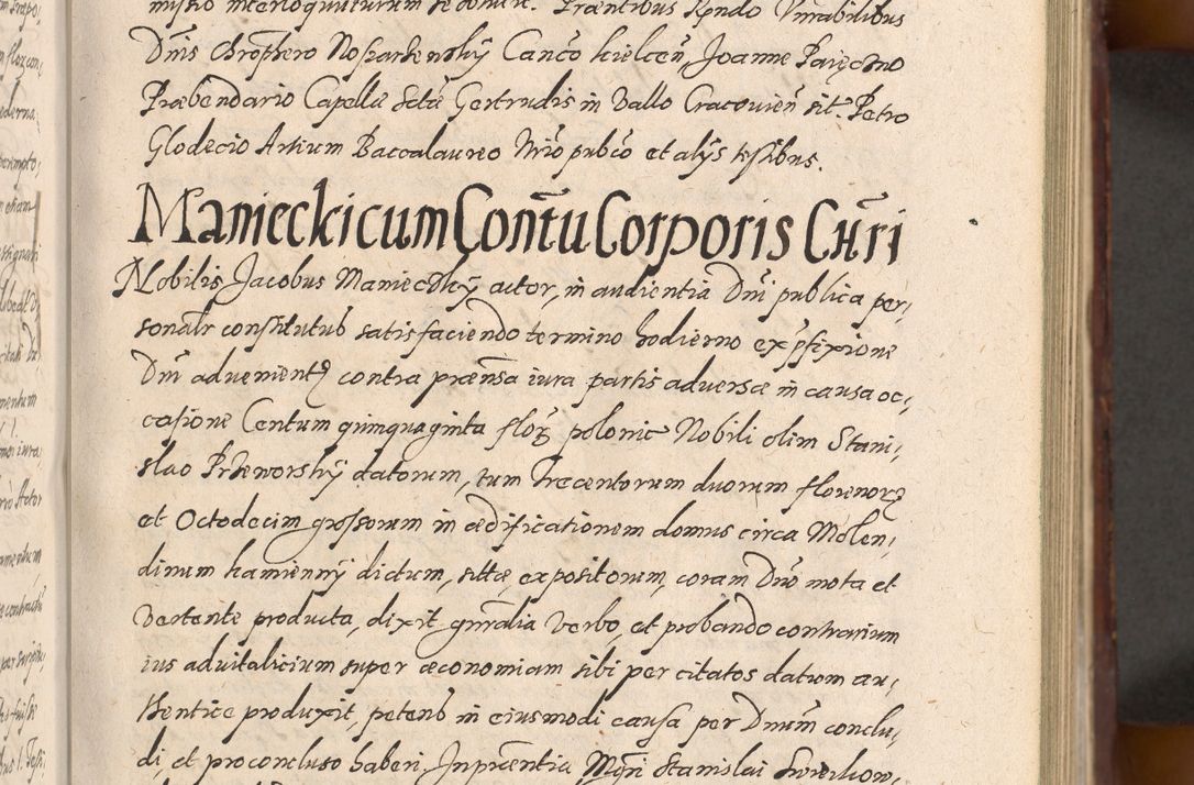Zdjęcie nr 177 dla obiektu archiwalnego: Acta actorum causarum sententiarum tam diffinitiuarum quam interloquutorisrum decretorum obligationum quietationum procuratorum constitutionum etc. etc. coram Reverendo Domino Paulo Dembski Dei et Apostolice Sedis Gratia Episcopalo Dicensis Suffraganeo Canonico Vicario in Spiritualibus et Officiali Generali Cracoviensis ad Annum Domini Millesimum Sexcentesimum Undecimum cuius indictio octava pontificatus Sanctissimi Domini Nostri Domini Pauli Divina Providentia Papae Vti foeliciter continuantur