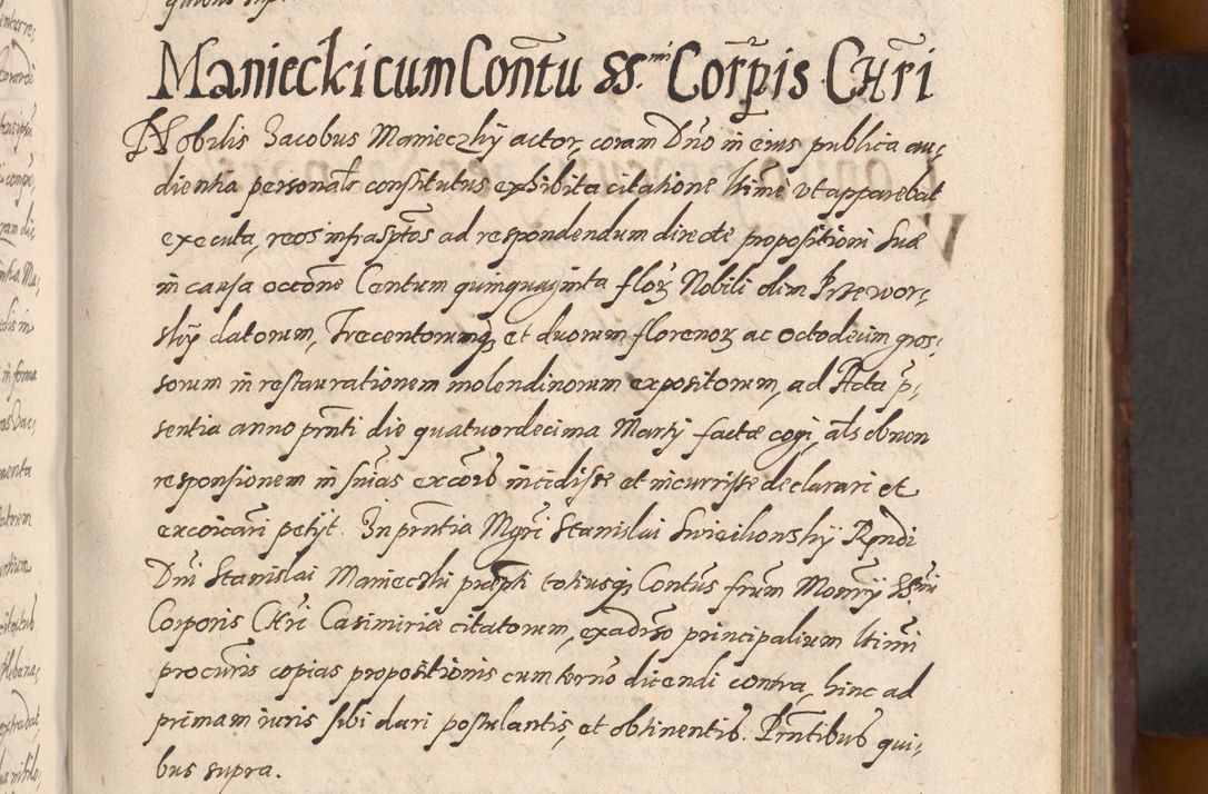 Zdjęcie nr 155 dla obiektu archiwalnego: Acta actorum causarum sententiarum tam diffinitiuarum quam interloquutorisrum decretorum obligationum quietationum procuratorum constitutionum etc. etc. coram Reverendo Domino Paulo Dembski Dei et Apostolice Sedis Gratia Episcopalo Dicensis Suffraganeo Canonico Vicario in Spiritualibus et Officiali Generali Cracoviensis ad Annum Domini Millesimum Sexcentesimum Undecimum cuius indictio octava pontificatus Sanctissimi Domini Nostri Domini Pauli Divina Providentia Papae Vti foeliciter continuantur