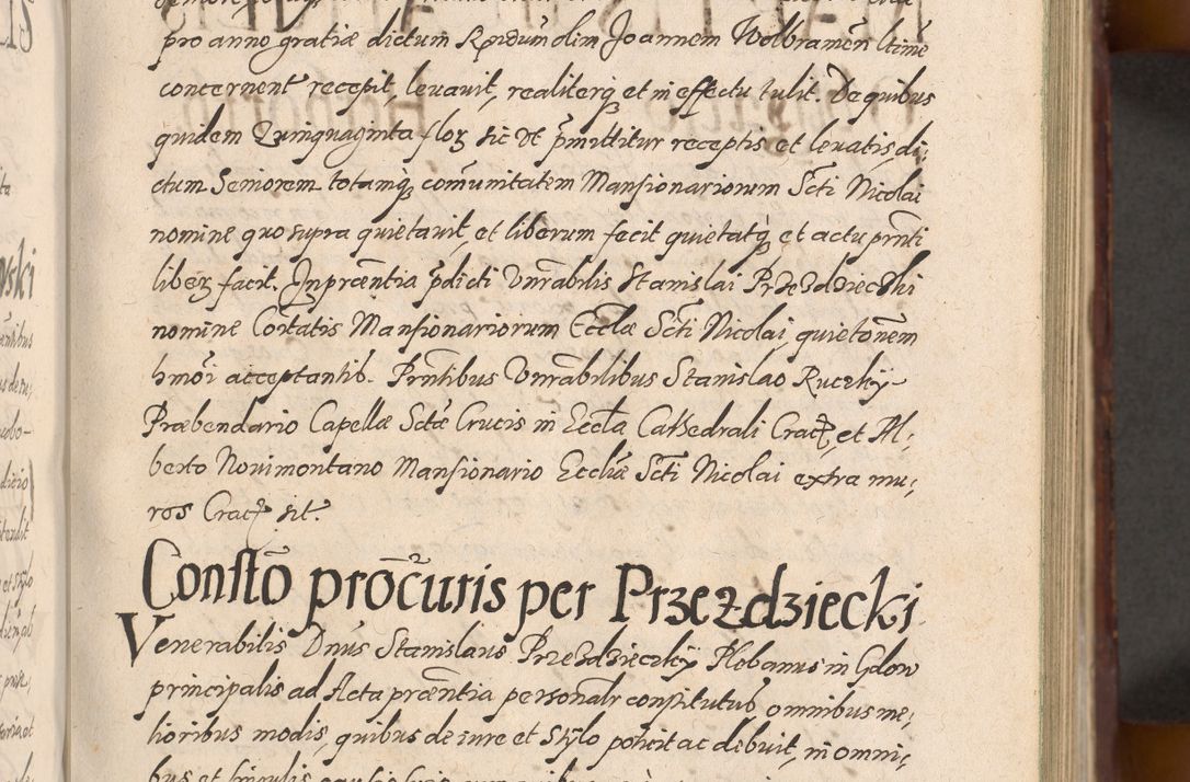 Zdjęcie nr 159 dla obiektu archiwalnego: Acta actorum causarum sententiarum tam diffinitiuarum quam interloquutorisrum decretorum obligationum quietationum procuratorum constitutionum etc. etc. coram Reverendo Domino Paulo Dembski Dei et Apostolice Sedis Gratia Episcopalo Dicensis Suffraganeo Canonico Vicario in Spiritualibus et Officiali Generali Cracoviensis ad Annum Domini Millesimum Sexcentesimum Undecimum cuius indictio octava pontificatus Sanctissimi Domini Nostri Domini Pauli Divina Providentia Papae Vti foeliciter continuantur