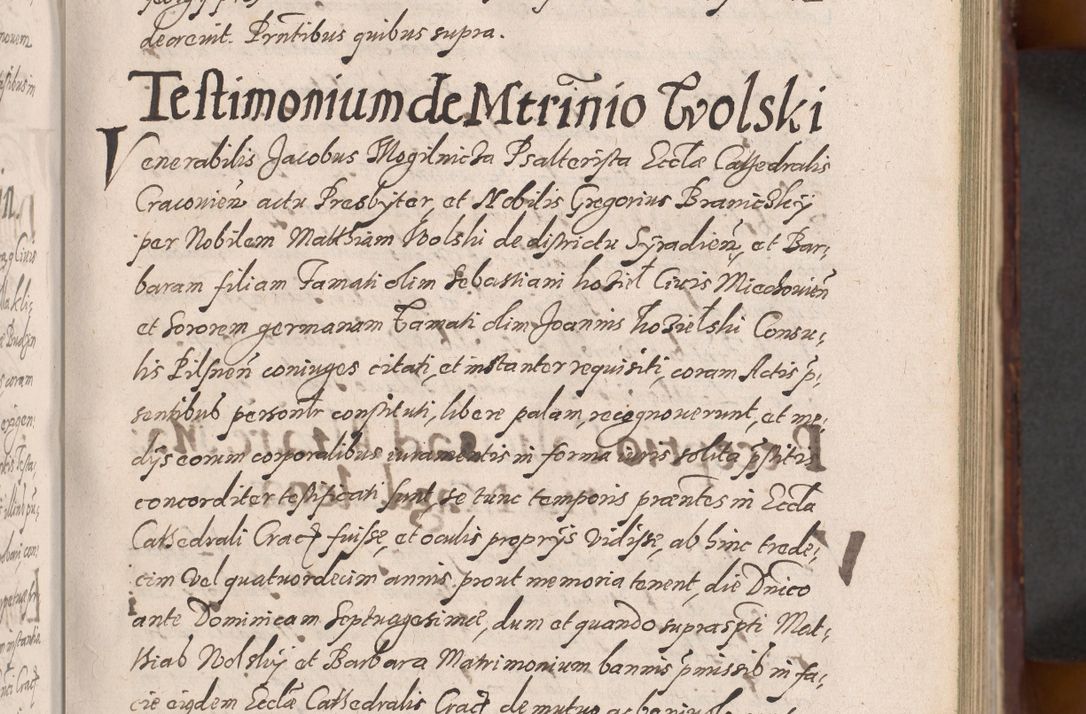 Zdjęcie nr 147 dla obiektu archiwalnego: Acta actorum causarum sententiarum tam diffinitiuarum quam interloquutorisrum decretorum obligationum quietationum procuratorum constitutionum etc. etc. coram Reverendo Domino Paulo Dembski Dei et Apostolice Sedis Gratia Episcopalo Dicensis Suffraganeo Canonico Vicario in Spiritualibus et Officiali Generali Cracoviensis ad Annum Domini Millesimum Sexcentesimum Undecimum cuius indictio octava pontificatus Sanctissimi Domini Nostri Domini Pauli Divina Providentia Papae Vti foeliciter continuantur