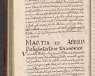 Zdjęcie nr 142 dla obiektu archiwalnego: Acta actorum causarum sententiarum tam diffinitiuarum quam interloquutorisrum decretorum obligationum quietationum procuratorum constitutionum etc. etc. coram Reverendo Domino Paulo Dembski Dei et Apostolice Sedis Gratia Episcopalo Dicensis Suffraganeo Canonico Vicario in Spiritualibus et Officiali Generali Cracoviensis ad Annum Domini Millesimum Sexcentesimum Undecimum cuius indictio octava pontificatus Sanctissimi Domini Nostri Domini Pauli Divina Providentia Papae Vti foeliciter continuantur