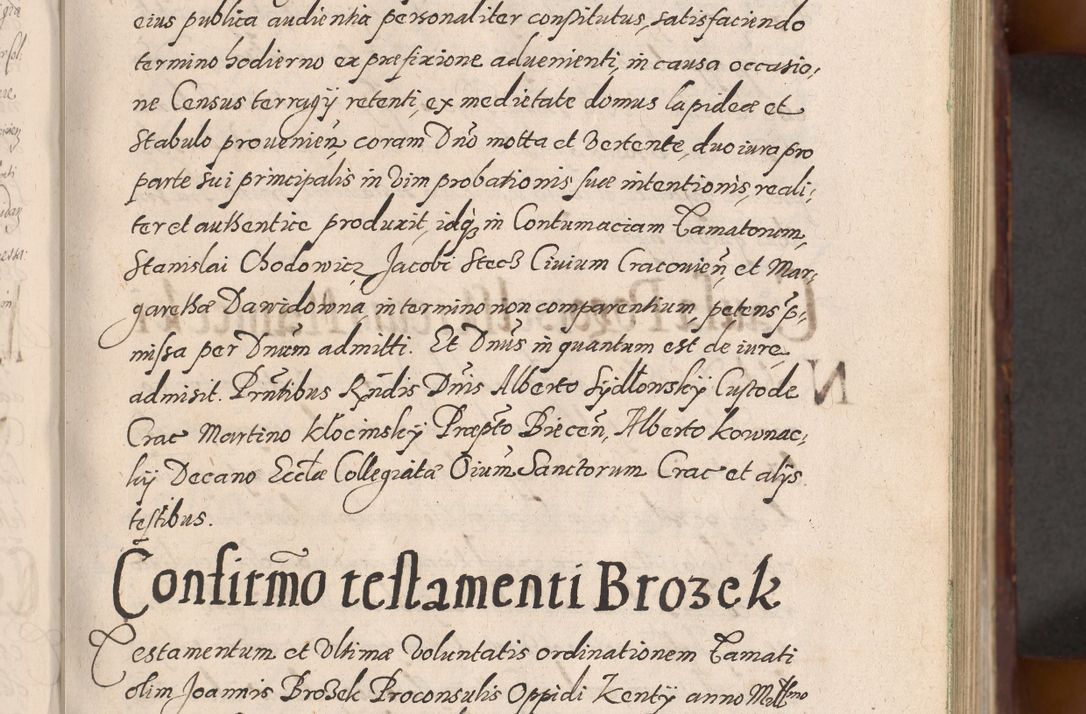 Zdjęcie nr 137 dla obiektu archiwalnego: Acta actorum causarum sententiarum tam diffinitiuarum quam interloquutorisrum decretorum obligationum quietationum procuratorum constitutionum etc. etc. coram Reverendo Domino Paulo Dembski Dei et Apostolice Sedis Gratia Episcopalo Dicensis Suffraganeo Canonico Vicario in Spiritualibus et Officiali Generali Cracoviensis ad Annum Domini Millesimum Sexcentesimum Undecimum cuius indictio octava pontificatus Sanctissimi Domini Nostri Domini Pauli Divina Providentia Papae Vti foeliciter continuantur
