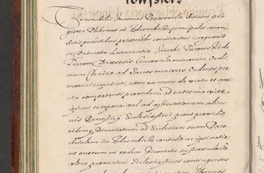 Zdjęcie nr 134 dla obiektu archiwalnego: Acta actorum causarum sententiarum tam diffinitiuarum quam interloquutorisrum decretorum obligationum quietationum procuratorum constitutionum etc. etc. coram Reverendo Domino Paulo Dembski Dei et Apostolice Sedis Gratia Episcopalo Dicensis Suffraganeo Canonico Vicario in Spiritualibus et Officiali Generali Cracoviensis ad Annum Domini Millesimum Sexcentesimum Undecimum cuius indictio octava pontificatus Sanctissimi Domini Nostri Domini Pauli Divina Providentia Papae Vti foeliciter continuantur