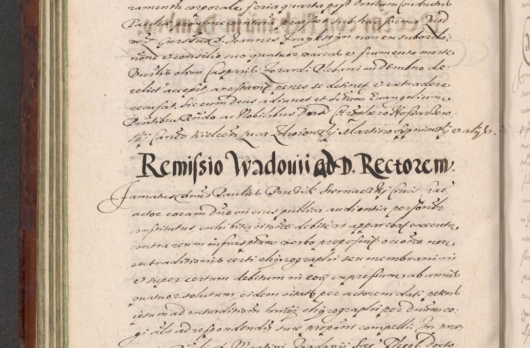 Zdjęcie nr 116 dla obiektu archiwalnego: Acta actorum causarum sententiarum tam diffinitiuarum quam interloquutorisrum decretorum obligationum quietationum procuratorum constitutionum etc. etc. coram Reverendo Domino Paulo Dembski Dei et Apostolice Sedis Gratia Episcopalo Dicensis Suffraganeo Canonico Vicario in Spiritualibus et Officiali Generali Cracoviensis ad Annum Domini Millesimum Sexcentesimum Undecimum cuius indictio octava pontificatus Sanctissimi Domini Nostri Domini Pauli Divina Providentia Papae Vti foeliciter continuantur