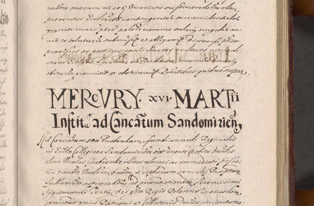 Zdjęcie nr 111 dla obiektu archiwalnego: Acta actorum causarum sententiarum tam diffinitiuarum quam interloquutorisrum decretorum obligationum quietationum procuratorum constitutionum etc. etc. coram Reverendo Domino Paulo Dembski Dei et Apostolice Sedis Gratia Episcopalo Dicensis Suffraganeo Canonico Vicario in Spiritualibus et Officiali Generali Cracoviensis ad Annum Domini Millesimum Sexcentesimum Undecimum cuius indictio octava pontificatus Sanctissimi Domini Nostri Domini Pauli Divina Providentia Papae Vti foeliciter continuantur