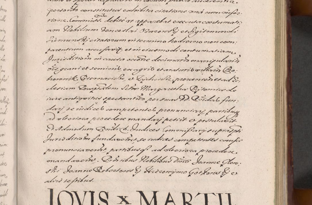 Zdjęcie nr 103 dla obiektu archiwalnego: Acta actorum causarum sententiarum tam diffinitiuarum quam interloquutorisrum decretorum obligationum quietationum procuratorum constitutionum etc. etc. coram Reverendo Domino Paulo Dembski Dei et Apostolice Sedis Gratia Episcopalo Dicensis Suffraganeo Canonico Vicario in Spiritualibus et Officiali Generali Cracoviensis ad Annum Domini Millesimum Sexcentesimum Undecimum cuius indictio octava pontificatus Sanctissimi Domini Nostri Domini Pauli Divina Providentia Papae Vti foeliciter continuantur
