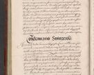 Zdjęcie nr 92 dla obiektu archiwalnego: Acta actorum causarum sententiarum tam diffinitiuarum quam interloquutorisrum decretorum obligationum quietationum procuratorum constitutionum etc. etc. coram Reverendo Domino Paulo Dembski Dei et Apostolice Sedis Gratia Episcopalo Dicensis Suffraganeo Canonico Vicario in Spiritualibus et Officiali Generali Cracoviensis ad Annum Domini Millesimum Sexcentesimum Undecimum cuius indictio octava pontificatus Sanctissimi Domini Nostri Domini Pauli Divina Providentia Papae Vti foeliciter continuantur
