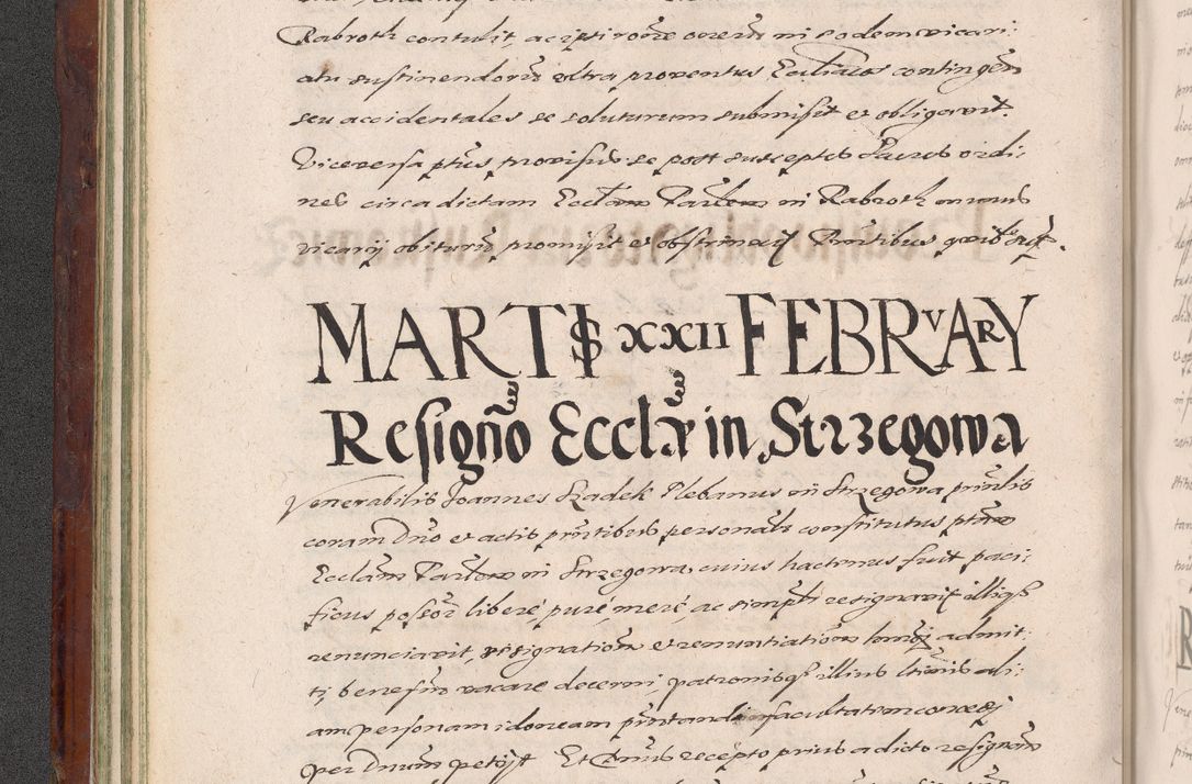 Zdjęcie nr 84 dla obiektu archiwalnego: Acta actorum causarum sententiarum tam diffinitiuarum quam interloquutorisrum decretorum obligationum quietationum procuratorum constitutionum etc. etc. coram Reverendo Domino Paulo Dembski Dei et Apostolice Sedis Gratia Episcopalo Dicensis Suffraganeo Canonico Vicario in Spiritualibus et Officiali Generali Cracoviensis ad Annum Domini Millesimum Sexcentesimum Undecimum cuius indictio octava pontificatus Sanctissimi Domini Nostri Domini Pauli Divina Providentia Papae Vti foeliciter continuantur