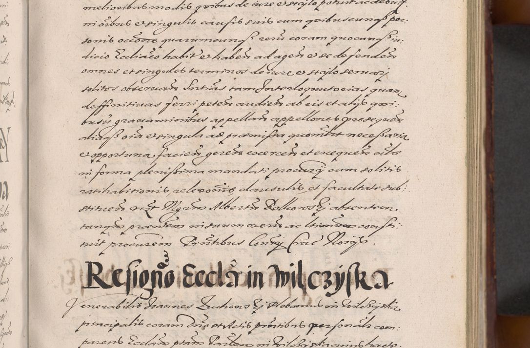 Zdjęcie nr 85 dla obiektu archiwalnego: Acta actorum causarum sententiarum tam diffinitiuarum quam interloquutorisrum decretorum obligationum quietationum procuratorum constitutionum etc. etc. coram Reverendo Domino Paulo Dembski Dei et Apostolice Sedis Gratia Episcopalo Dicensis Suffraganeo Canonico Vicario in Spiritualibus et Officiali Generali Cracoviensis ad Annum Domini Millesimum Sexcentesimum Undecimum cuius indictio octava pontificatus Sanctissimi Domini Nostri Domini Pauli Divina Providentia Papae Vti foeliciter continuantur