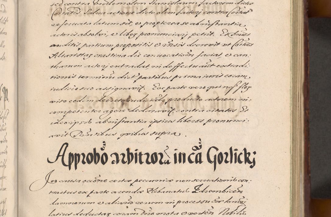 Zdjęcie nr 77 dla obiektu archiwalnego: Acta actorum causarum sententiarum tam diffinitiuarum quam interloquutorisrum decretorum obligationum quietationum procuratorum constitutionum etc. etc. coram Reverendo Domino Paulo Dembski Dei et Apostolice Sedis Gratia Episcopalo Dicensis Suffraganeo Canonico Vicario in Spiritualibus et Officiali Generali Cracoviensis ad Annum Domini Millesimum Sexcentesimum Undecimum cuius indictio octava pontificatus Sanctissimi Domini Nostri Domini Pauli Divina Providentia Papae Vti foeliciter continuantur