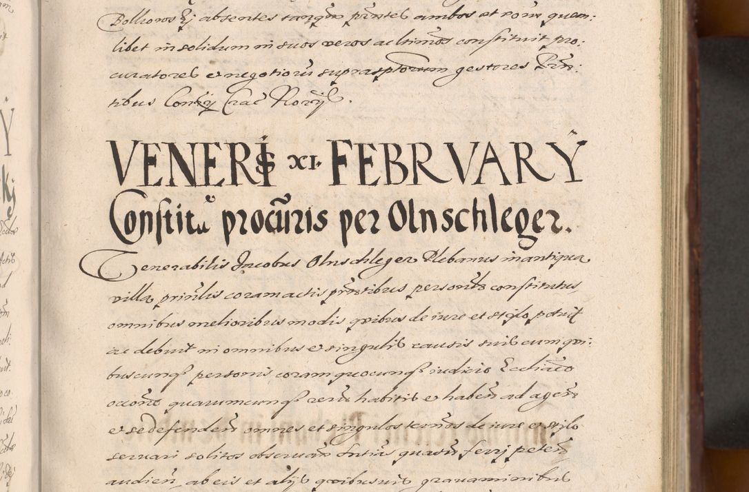 Zdjęcie nr 73 dla obiektu archiwalnego: Acta actorum causarum sententiarum tam diffinitiuarum quam interloquutorisrum decretorum obligationum quietationum procuratorum constitutionum etc. etc. coram Reverendo Domino Paulo Dembski Dei et Apostolice Sedis Gratia Episcopalo Dicensis Suffraganeo Canonico Vicario in Spiritualibus et Officiali Generali Cracoviensis ad Annum Domini Millesimum Sexcentesimum Undecimum cuius indictio octava pontificatus Sanctissimi Domini Nostri Domini Pauli Divina Providentia Papae Vti foeliciter continuantur