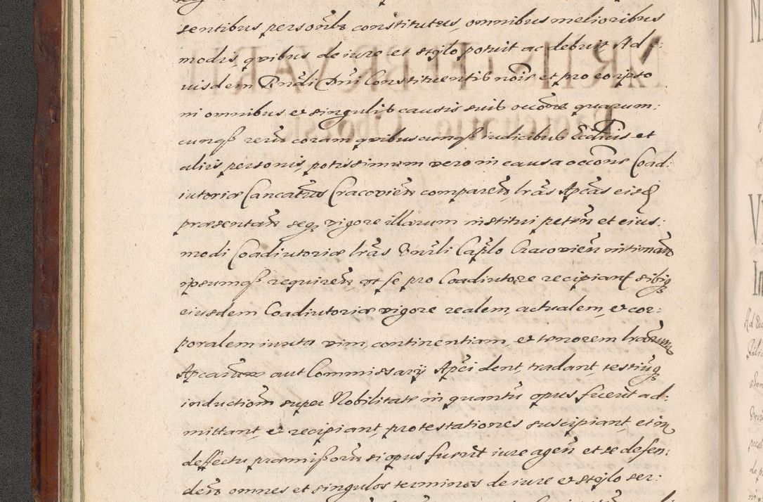 Zdjęcie nr 60 dla obiektu archiwalnego: Acta actorum causarum sententiarum tam diffinitiuarum quam interloquutorisrum decretorum obligationum quietationum procuratorum constitutionum etc. etc. coram Reverendo Domino Paulo Dembski Dei et Apostolice Sedis Gratia Episcopalo Dicensis Suffraganeo Canonico Vicario in Spiritualibus et Officiali Generali Cracoviensis ad Annum Domini Millesimum Sexcentesimum Undecimum cuius indictio octava pontificatus Sanctissimi Domini Nostri Domini Pauli Divina Providentia Papae Vti foeliciter continuantur