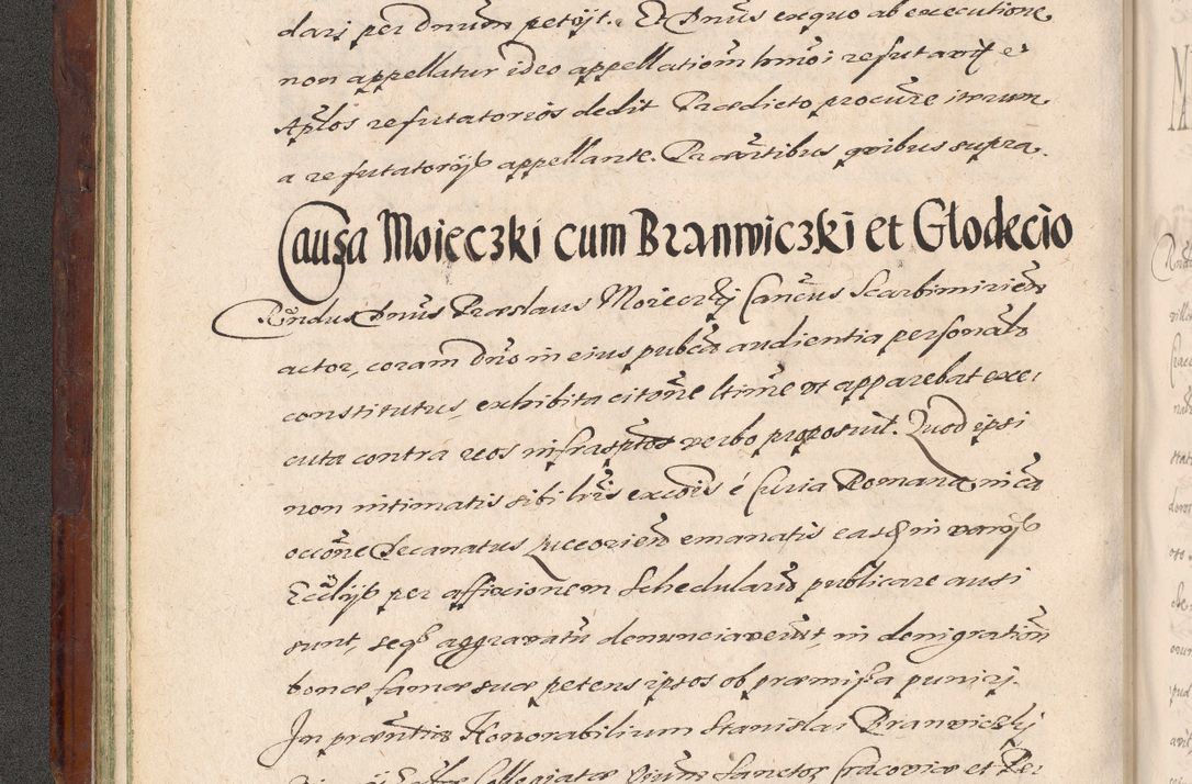 Zdjęcie nr 58 dla obiektu archiwalnego: Acta actorum causarum sententiarum tam diffinitiuarum quam interloquutorisrum decretorum obligationum quietationum procuratorum constitutionum etc. etc. coram Reverendo Domino Paulo Dembski Dei et Apostolice Sedis Gratia Episcopalo Dicensis Suffraganeo Canonico Vicario in Spiritualibus et Officiali Generali Cracoviensis ad Annum Domini Millesimum Sexcentesimum Undecimum cuius indictio octava pontificatus Sanctissimi Domini Nostri Domini Pauli Divina Providentia Papae Vti foeliciter continuantur