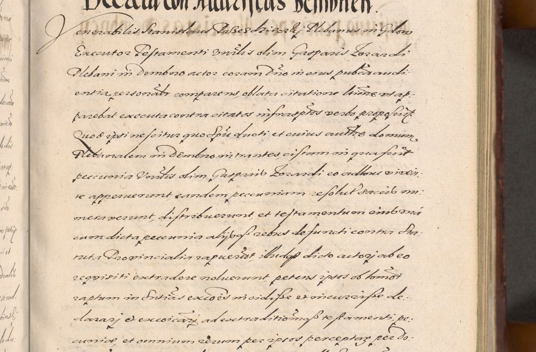 Zdjęcie nr 55 dla obiektu archiwalnego: Acta actorum causarum sententiarum tam diffinitiuarum quam interloquutorisrum decretorum obligationum quietationum procuratorum constitutionum etc. etc. coram Reverendo Domino Paulo Dembski Dei et Apostolice Sedis Gratia Episcopalo Dicensis Suffraganeo Canonico Vicario in Spiritualibus et Officiali Generali Cracoviensis ad Annum Domini Millesimum Sexcentesimum Undecimum cuius indictio octava pontificatus Sanctissimi Domini Nostri Domini Pauli Divina Providentia Papae Vti foeliciter continuantur