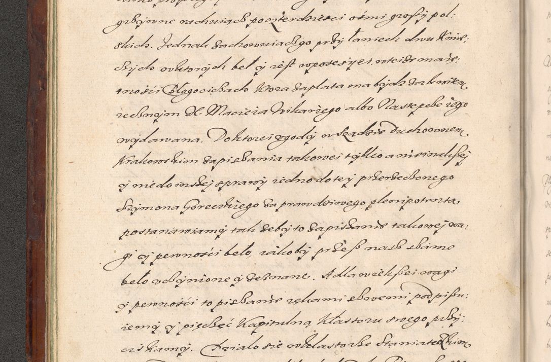 Zdjęcie nr 46 dla obiektu archiwalnego: Acta actorum causarum sententiarum tam diffinitiuarum quam interloquutorisrum decretorum obligationum quietationum procuratorum constitutionum etc. etc. coram Reverendo Domino Paulo Dembski Dei et Apostolice Sedis Gratia Episcopalo Dicensis Suffraganeo Canonico Vicario in Spiritualibus et Officiali Generali Cracoviensis ad Annum Domini Millesimum Sexcentesimum Undecimum cuius indictio octava pontificatus Sanctissimi Domini Nostri Domini Pauli Divina Providentia Papae Vti foeliciter continuantur