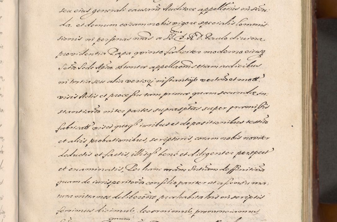 Zdjęcie nr 49 dla obiektu archiwalnego: Acta actorum causarum sententiarum tam diffinitiuarum quam interloquutorisrum decretorum obligationum quietationum procuratorum constitutionum etc. etc. coram Reverendo Domino Paulo Dembski Dei et Apostolice Sedis Gratia Episcopalo Dicensis Suffraganeo Canonico Vicario in Spiritualibus et Officiali Generali Cracoviensis ad Annum Domini Millesimum Sexcentesimum Undecimum cuius indictio octava pontificatus Sanctissimi Domini Nostri Domini Pauli Divina Providentia Papae Vti foeliciter continuantur