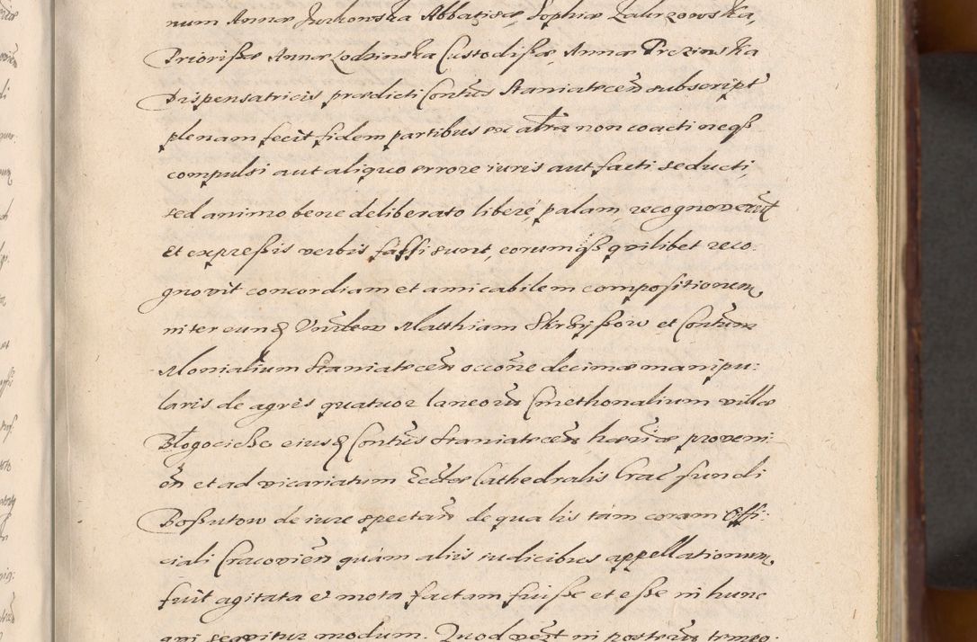 Zdjęcie nr 43 dla obiektu archiwalnego: Acta actorum causarum sententiarum tam diffinitiuarum quam interloquutorisrum decretorum obligationum quietationum procuratorum constitutionum etc. etc. coram Reverendo Domino Paulo Dembski Dei et Apostolice Sedis Gratia Episcopalo Dicensis Suffraganeo Canonico Vicario in Spiritualibus et Officiali Generali Cracoviensis ad Annum Domini Millesimum Sexcentesimum Undecimum cuius indictio octava pontificatus Sanctissimi Domini Nostri Domini Pauli Divina Providentia Papae Vti foeliciter continuantur