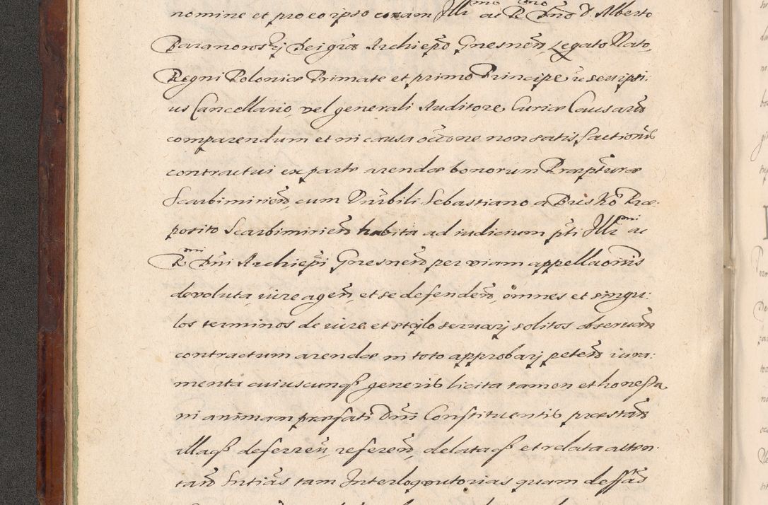 Zdjęcie nr 40 dla obiektu archiwalnego: Acta actorum causarum sententiarum tam diffinitiuarum quam interloquutorisrum decretorum obligationum quietationum procuratorum constitutionum etc. etc. coram Reverendo Domino Paulo Dembski Dei et Apostolice Sedis Gratia Episcopalo Dicensis Suffraganeo Canonico Vicario in Spiritualibus et Officiali Generali Cracoviensis ad Annum Domini Millesimum Sexcentesimum Undecimum cuius indictio octava pontificatus Sanctissimi Domini Nostri Domini Pauli Divina Providentia Papae Vti foeliciter continuantur