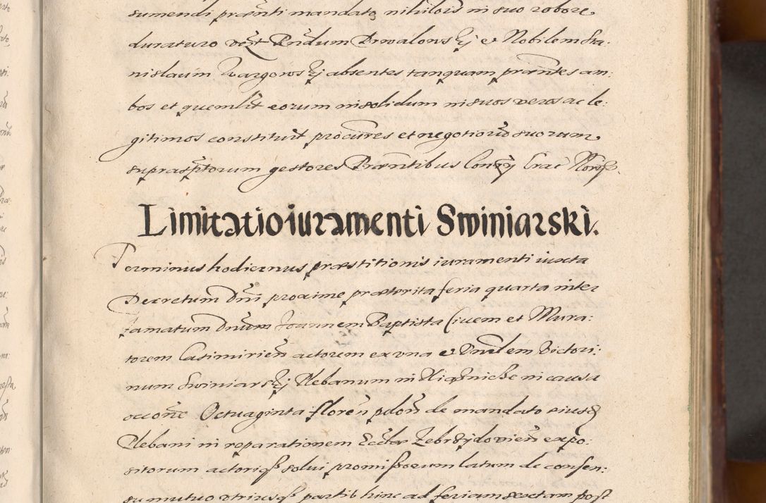 Zdjęcie nr 41 dla obiektu archiwalnego: Acta actorum causarum sententiarum tam diffinitiuarum quam interloquutorisrum decretorum obligationum quietationum procuratorum constitutionum etc. etc. coram Reverendo Domino Paulo Dembski Dei et Apostolice Sedis Gratia Episcopalo Dicensis Suffraganeo Canonico Vicario in Spiritualibus et Officiali Generali Cracoviensis ad Annum Domini Millesimum Sexcentesimum Undecimum cuius indictio octava pontificatus Sanctissimi Domini Nostri Domini Pauli Divina Providentia Papae Vti foeliciter continuantur