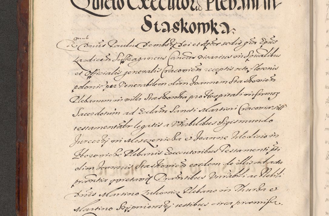 Zdjęcie nr 38 dla obiektu archiwalnego: Acta actorum causarum sententiarum tam diffinitiuarum quam interloquutorisrum decretorum obligationum quietationum procuratorum constitutionum etc. etc. coram Reverendo Domino Paulo Dembski Dei et Apostolice Sedis Gratia Episcopalo Dicensis Suffraganeo Canonico Vicario in Spiritualibus et Officiali Generali Cracoviensis ad Annum Domini Millesimum Sexcentesimum Undecimum cuius indictio octava pontificatus Sanctissimi Domini Nostri Domini Pauli Divina Providentia Papae Vti foeliciter continuantur