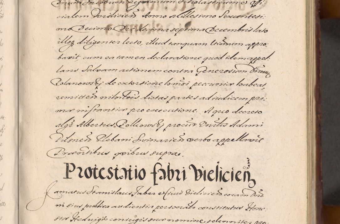 Zdjęcie nr 37 dla obiektu archiwalnego: Acta actorum causarum sententiarum tam diffinitiuarum quam interloquutorisrum decretorum obligationum quietationum procuratorum constitutionum etc. etc. coram Reverendo Domino Paulo Dembski Dei et Apostolice Sedis Gratia Episcopalo Dicensis Suffraganeo Canonico Vicario in Spiritualibus et Officiali Generali Cracoviensis ad Annum Domini Millesimum Sexcentesimum Undecimum cuius indictio octava pontificatus Sanctissimi Domini Nostri Domini Pauli Divina Providentia Papae Vti foeliciter continuantur