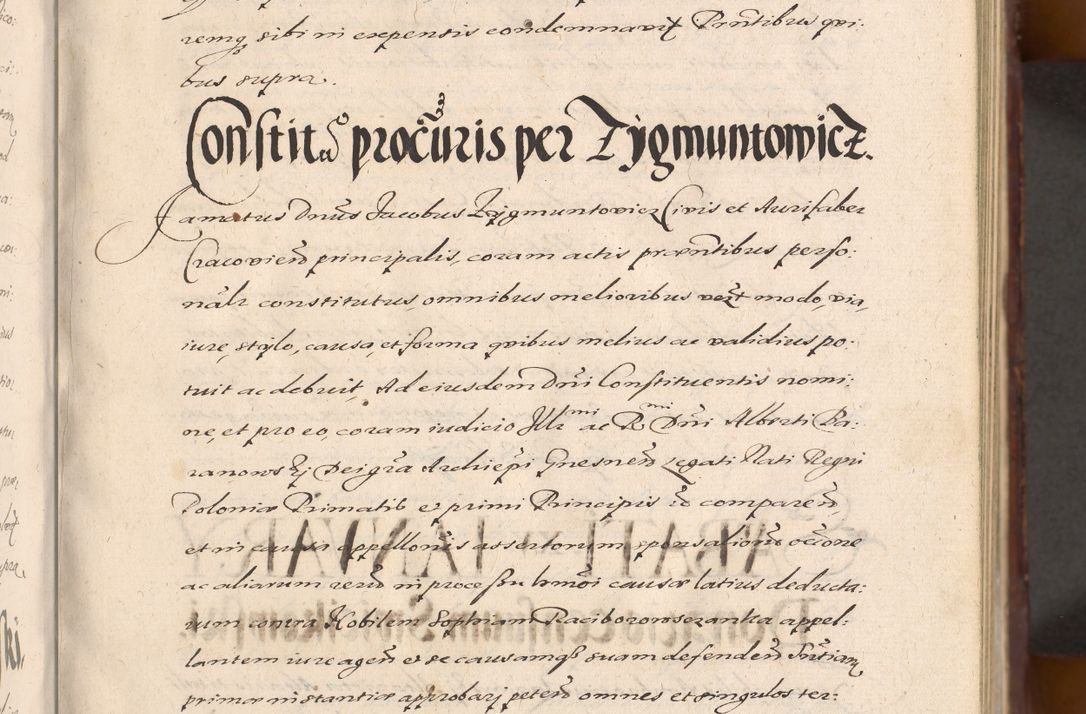 Zdjęcie nr 31 dla obiektu archiwalnego: Acta actorum causarum sententiarum tam diffinitiuarum quam interloquutorisrum decretorum obligationum quietationum procuratorum constitutionum etc. etc. coram Reverendo Domino Paulo Dembski Dei et Apostolice Sedis Gratia Episcopalo Dicensis Suffraganeo Canonico Vicario in Spiritualibus et Officiali Generali Cracoviensis ad Annum Domini Millesimum Sexcentesimum Undecimum cuius indictio octava pontificatus Sanctissimi Domini Nostri Domini Pauli Divina Providentia Papae Vti foeliciter continuantur