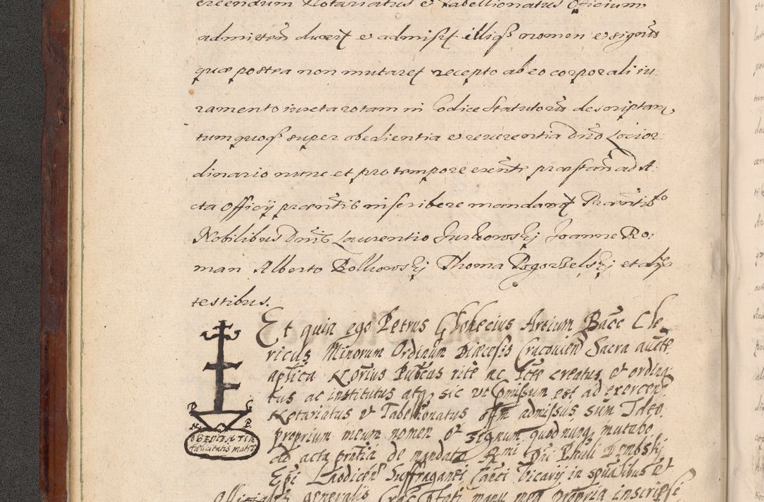 Zdjęcie nr 28 dla obiektu archiwalnego: Acta actorum causarum sententiarum tam diffinitiuarum quam interloquutorisrum decretorum obligationum quietationum procuratorum constitutionum etc. etc. coram Reverendo Domino Paulo Dembski Dei et Apostolice Sedis Gratia Episcopalo Dicensis Suffraganeo Canonico Vicario in Spiritualibus et Officiali Generali Cracoviensis ad Annum Domini Millesimum Sexcentesimum Undecimum cuius indictio octava pontificatus Sanctissimi Domini Nostri Domini Pauli Divina Providentia Papae Vti foeliciter continuantur