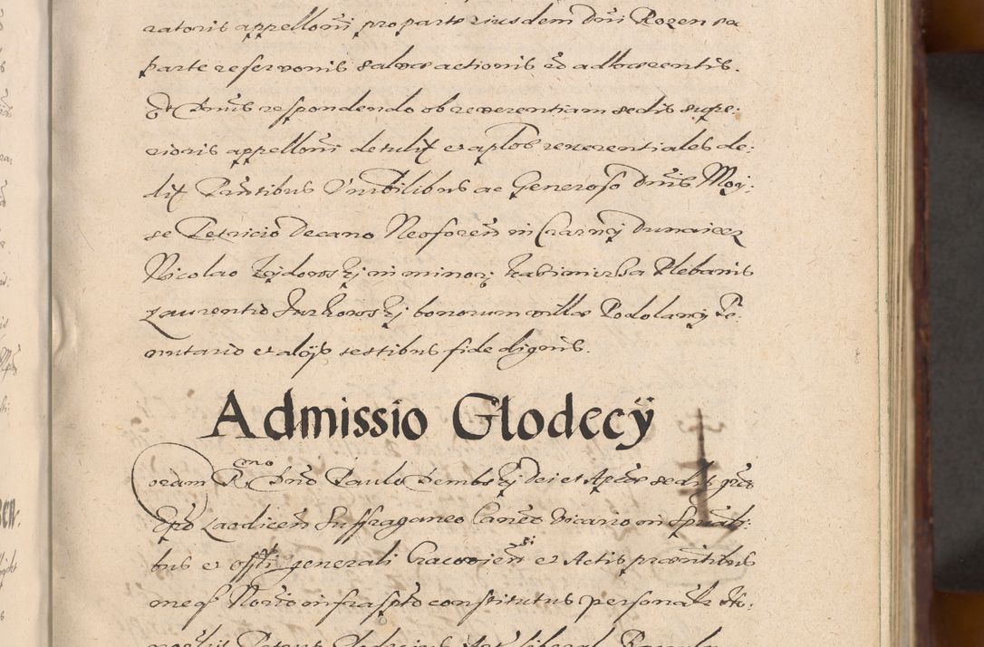 Zdjęcie nr 27 dla obiektu archiwalnego: Acta actorum causarum sententiarum tam diffinitiuarum quam interloquutorisrum decretorum obligationum quietationum procuratorum constitutionum etc. etc. coram Reverendo Domino Paulo Dembski Dei et Apostolice Sedis Gratia Episcopalo Dicensis Suffraganeo Canonico Vicario in Spiritualibus et Officiali Generali Cracoviensis ad Annum Domini Millesimum Sexcentesimum Undecimum cuius indictio octava pontificatus Sanctissimi Domini Nostri Domini Pauli Divina Providentia Papae Vti foeliciter continuantur