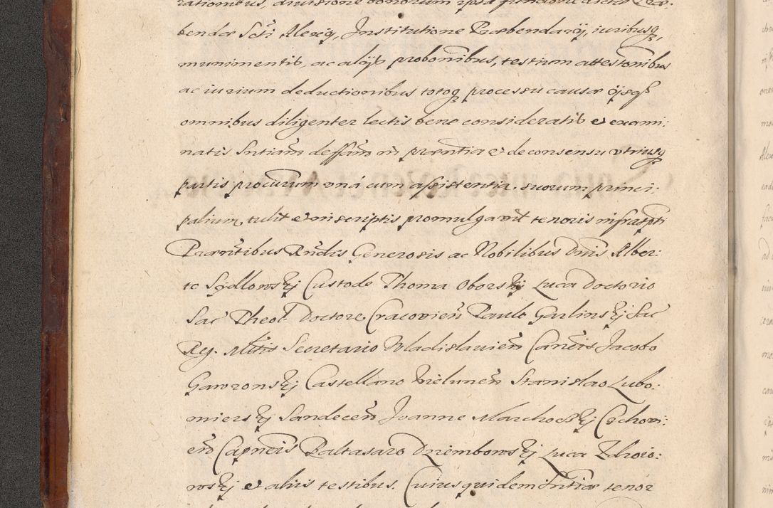 Zdjęcie nr 22 dla obiektu archiwalnego: Acta actorum causarum sententiarum tam diffinitiuarum quam interloquutorisrum decretorum obligationum quietationum procuratorum constitutionum etc. etc. coram Reverendo Domino Paulo Dembski Dei et Apostolice Sedis Gratia Episcopalo Dicensis Suffraganeo Canonico Vicario in Spiritualibus et Officiali Generali Cracoviensis ad Annum Domini Millesimum Sexcentesimum Undecimum cuius indictio octava pontificatus Sanctissimi Domini Nostri Domini Pauli Divina Providentia Papae Vti foeliciter continuantur