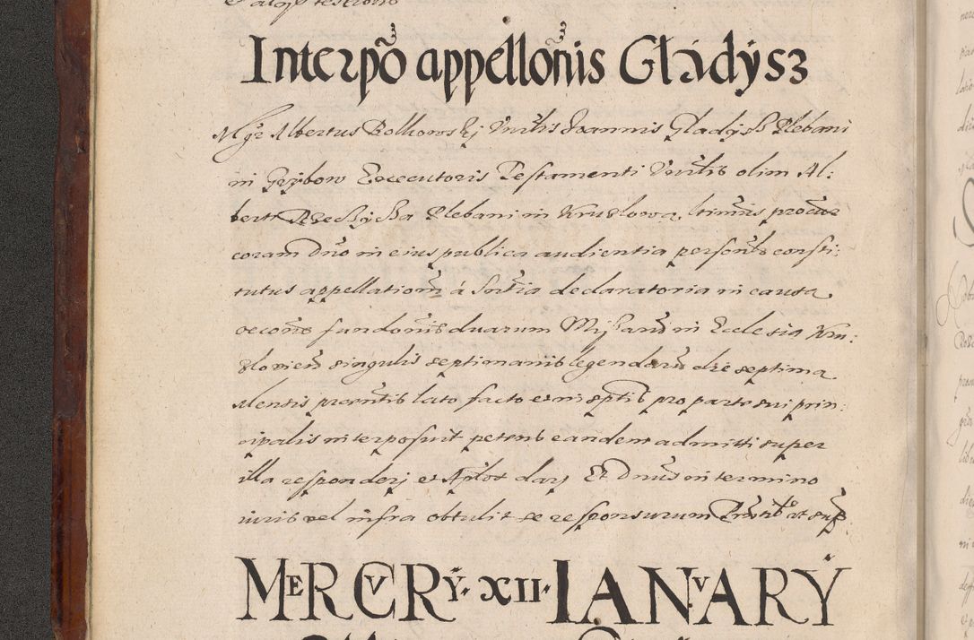 Zdjęcie nr 20 dla obiektu archiwalnego: Acta actorum causarum sententiarum tam diffinitiuarum quam interloquutorisrum decretorum obligationum quietationum procuratorum constitutionum etc. etc. coram Reverendo Domino Paulo Dembski Dei et Apostolice Sedis Gratia Episcopalo Dicensis Suffraganeo Canonico Vicario in Spiritualibus et Officiali Generali Cracoviensis ad Annum Domini Millesimum Sexcentesimum Undecimum cuius indictio octava pontificatus Sanctissimi Domini Nostri Domini Pauli Divina Providentia Papae Vti foeliciter continuantur